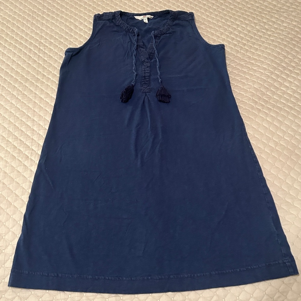 Vineyard Vines Garment Dyed Tunic Dress, Deep Bay, Medium